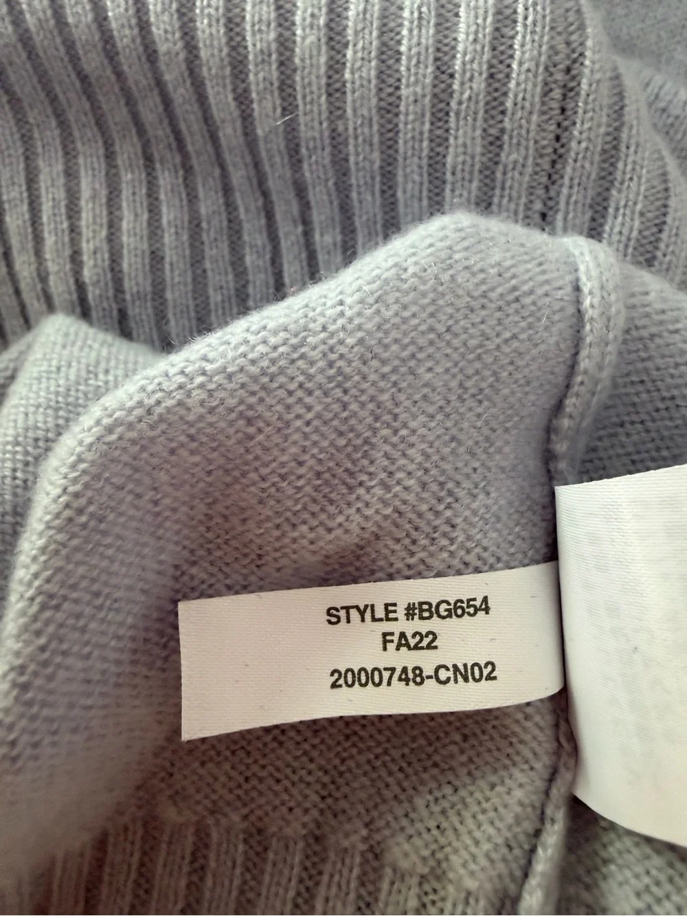 J.Crew 100% Cashmere shrunken Crewneck Sweater Light Blue Large 8702